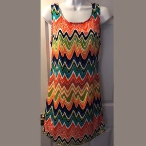 New TILLY ANNE Zig Zag Chevron Dress